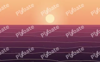 Sunset Surf — colourful pink and orange tropical background