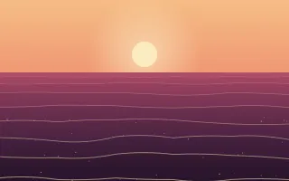 Sunset Surf III — colourful pink and orange tropical background, variation III