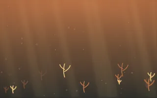 Autumn Glow Underwater — colourful orange, brown and grey underwater background