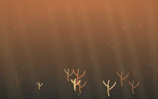 Autumn Glow Underwater II — colourful orange, brown and grey underwater background, variation II