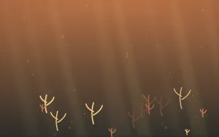 Autumn Glow Underwater III — colourful orange, brown and grey underwater background, variation III