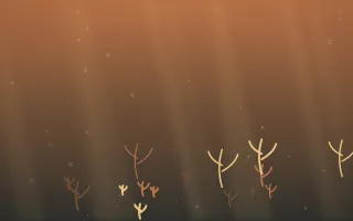 Autumn Glow Underwater IV — colourful orange, brown and grey underwater background, variation IV