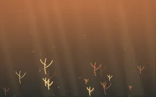 Autumn Glow Underwater VI — colourful orange, brown and grey underwater background, variation VI