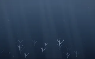 Blue Hour Underwater III — dark blue underwater background, variation III