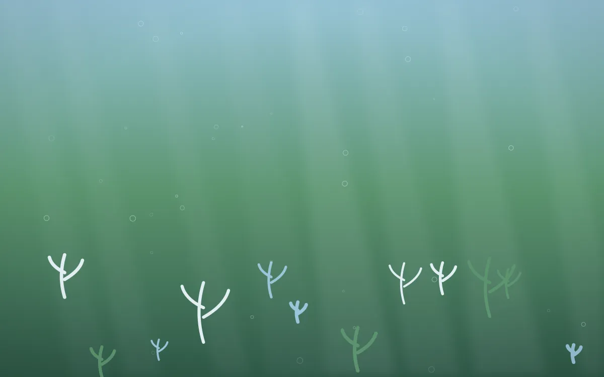 Clear Day Underwater — light blue and green underwater background
