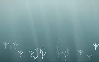 Coastal Mist Underwater VIII — light white and teal underwater background, variation VIII