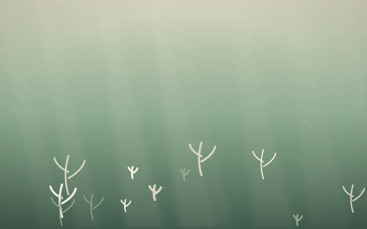 First Light Underwater — light beige and green underwater background