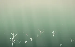 First Light Underwater — light beige and green underwater background
