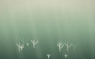 First Light Underwater II — light beige and green underwater background, variation II