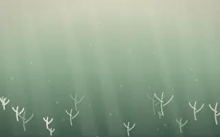First Light Underwater IV — light beige and green underwater background, variation IV