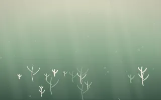 First Light Underwater V — light beige and green underwater background, variation V