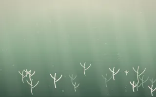 First Light Underwater VI — light beige and green underwater background, variation VI