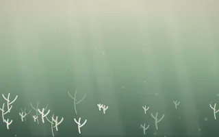 First Light Underwater VIII — light beige and green underwater background, variation VIII