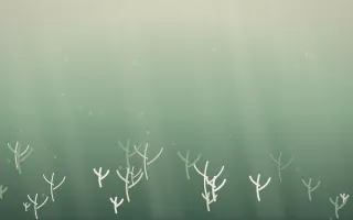 First Light Underwater X — light beige and green underwater background, variation X