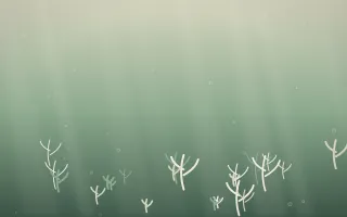 First Light Underwater XI — light beige and green underwater background, variation XI