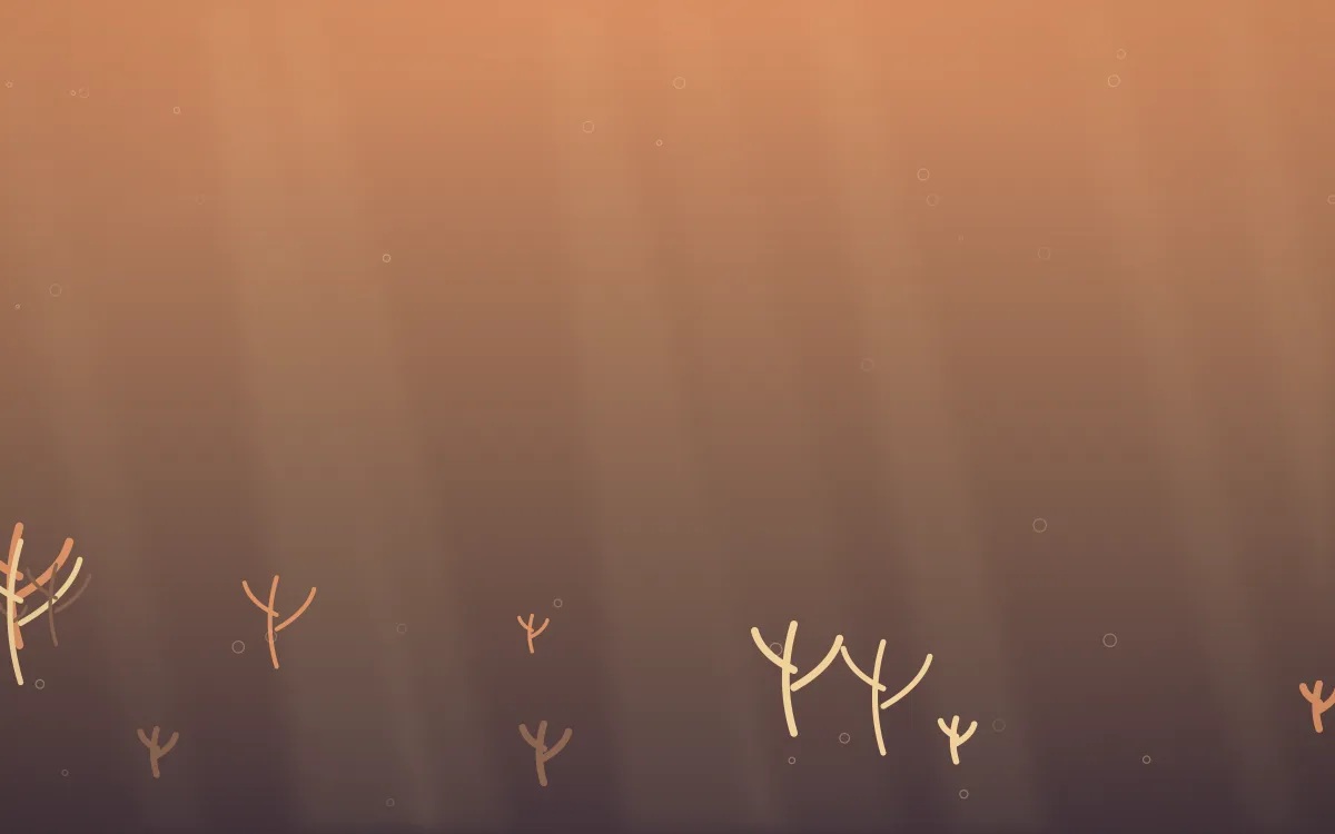 Golden Hour Underwater — colourful orange and pink underwater background