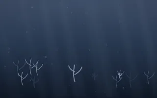 Moonlight Underwater II — dark blue underwater background, variation II