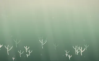 Underwater Signature — light beige and green underwater background