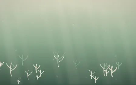 Underwater Signature — light beige and green underwater background