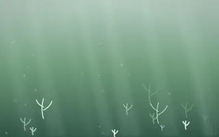 Spring Rain Underwater — light white and green underwater background