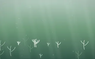 Spring Rain Underwater II — light white and green underwater background, variation II