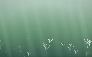 Spring Rain Underwater III — light white and green underwater background, variation III