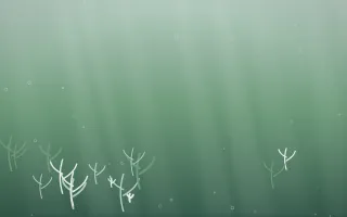 Spring Rain Underwater IV — light white and green underwater background, variation IV