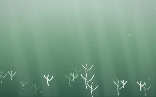 Spring Rain Underwater VI — light white and green underwater background, variation VI