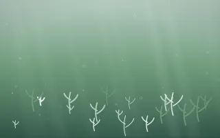 Spring Rain Underwater VII — light white and green underwater background, variation VII