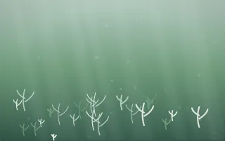 Spring Rain Underwater XI — light white and green underwater background, variation XI