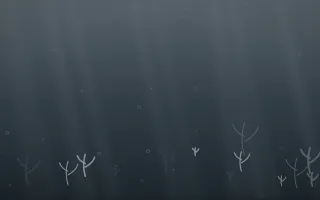 Storm Light Underwater II — dark grey and blue underwater background, variation II