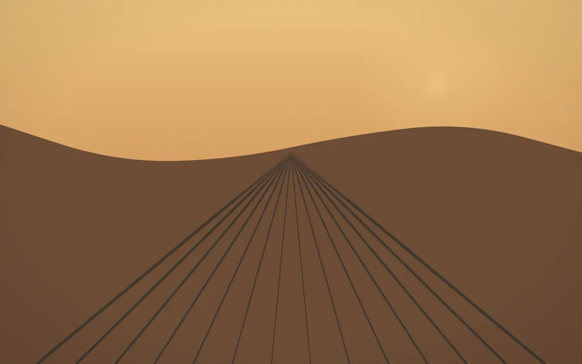 Autumn Glow Vineyard — colourful orange, brown and grey vineyard background
