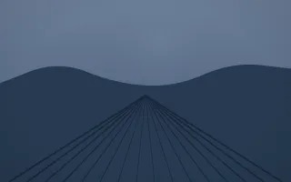 Blue Hour Vineyard II — dark blue vineyard background, variation II