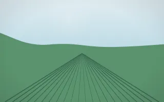 Clear Day Vineyard VIII — light blue and green vineyard background, variation VIII