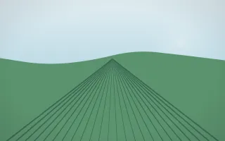 Clear Day Vineyard X — light blue and green vineyard background, variation X