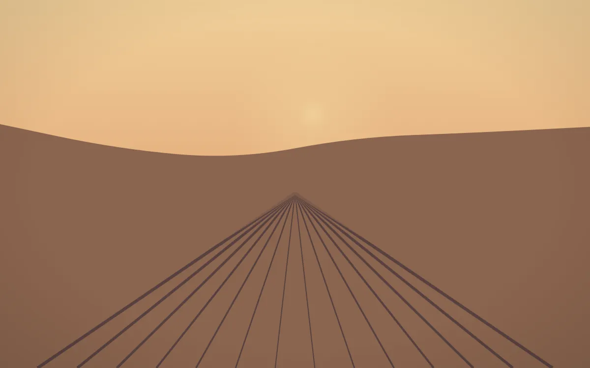 Golden Hour Vineyard — colourful orange and pink vineyard background
