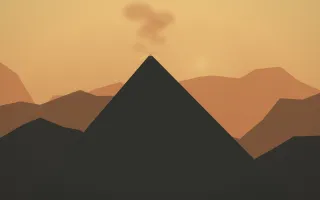 Autumn Glow Volcano X — colourful orange, brown and grey volcano background, variation X