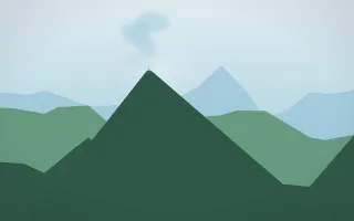 Clear Day Volcano V — light blue and green volcano background, variation V