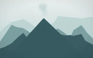 Coastal Mist Volcano II — light white and teal volcano background, variation II