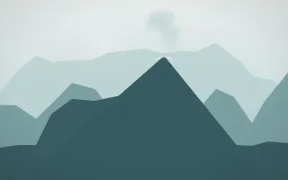 Coastal Mist Volcano VIII — light white and teal volcano background, variation VIII