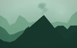 Emerald Mist Volcano VIII — dark green volcano background, variation VIII