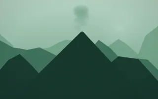 Emerald Mist Volcano XI — dark green volcano background, variation XI