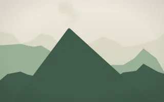 First Light Volcano — light beige and green volcano background