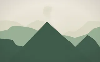 First Light Volcano VI — light beige and green volcano background, variation VI