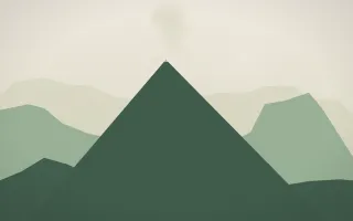 First Light Volcano X — light beige and green volcano background, variation X