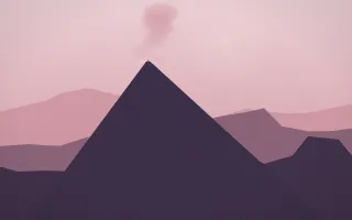Rose Dusk Volcano — colourful red, pink and purple volcano background