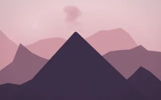 Rose Dusk Volcano II — colourful red, pink and purple volcano background, variation II