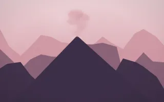 Rose Dusk Volcano VI — colourful red, pink and purple volcano background, variation VI