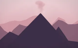 Rose Dusk Volcano VII — colourful red, pink and purple volcano background, variation VII