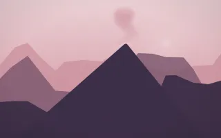 Rose Dusk Volcano VIII — colourful red, pink and purple volcano background, variation VIII